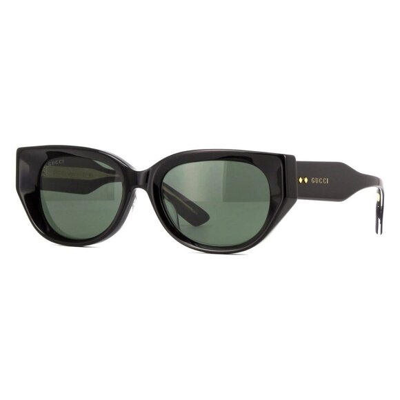 New GUCCI Black Cat Eye GG1532SA 001 Sunglasses Women - Picture 1 of 4
